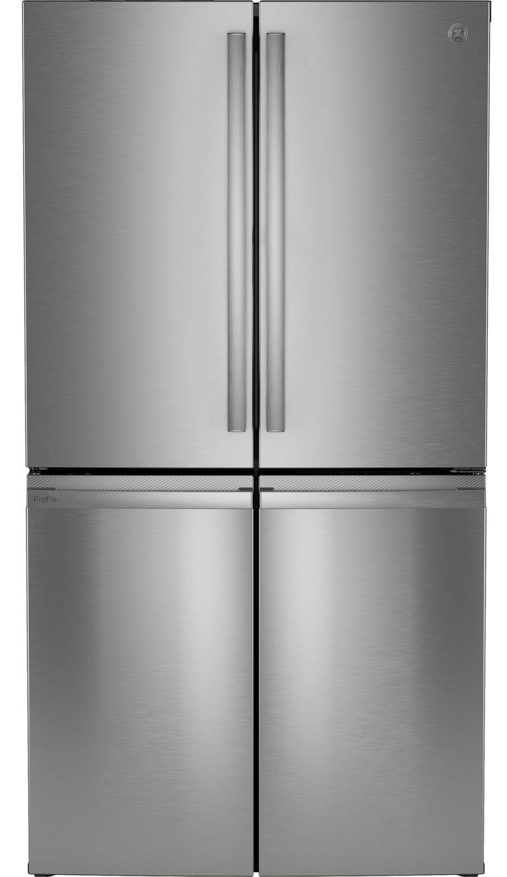 GE Profile 22.9 Cu. Ft. Counter-Depth Quad-Door Refrigerator 36-Inch Wide in Fingerprint Resistant Stainless Steel