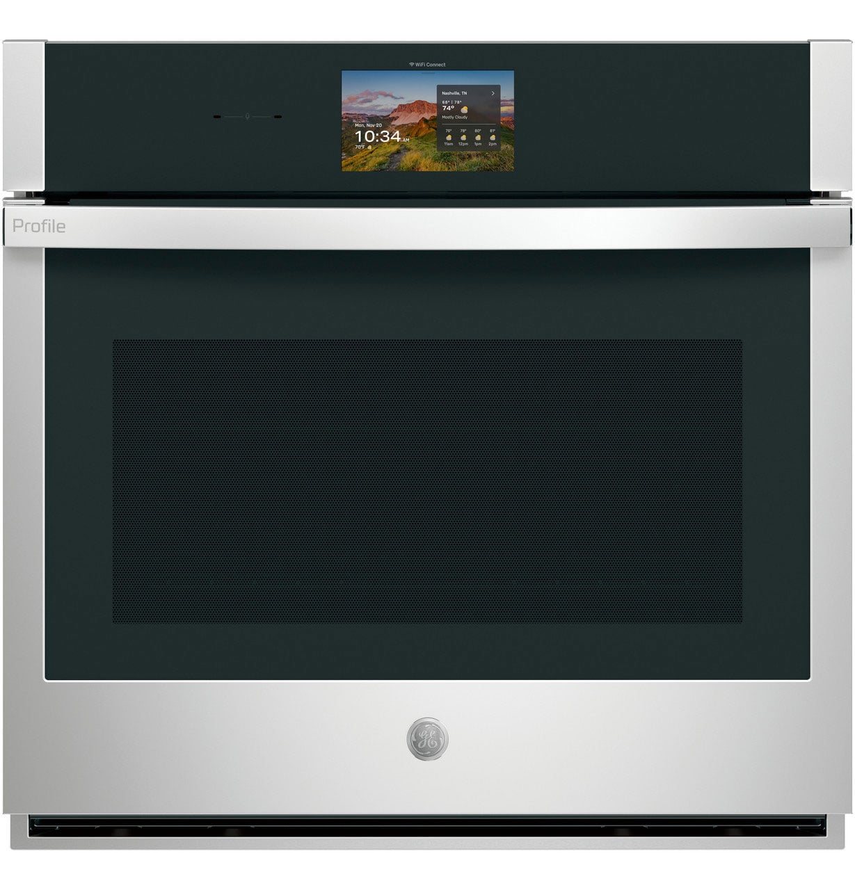 GE Profile Smart Built-In Convection Single Wall Oven with Precision Cooking and No Preheat Air Fry 30-Inch in Stainless Steel