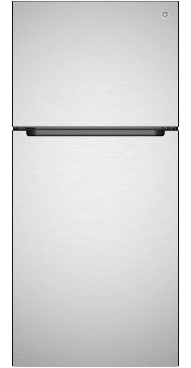 GE 19 Cu. Ft. Garage Ready Top-Freezer Refrigerator in Fingerprint Resistant Stainless