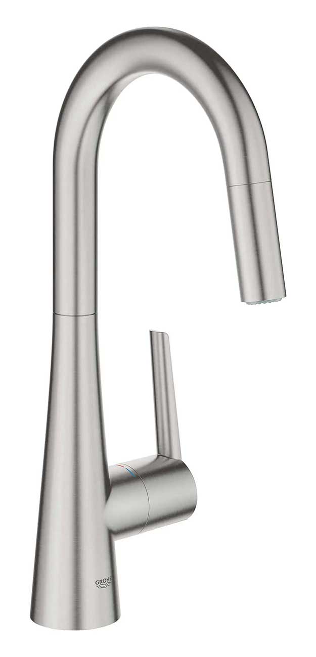 GROHE Zedra Kitchen Faucet SuperSteel Infinity - 32283DC3 | Abt