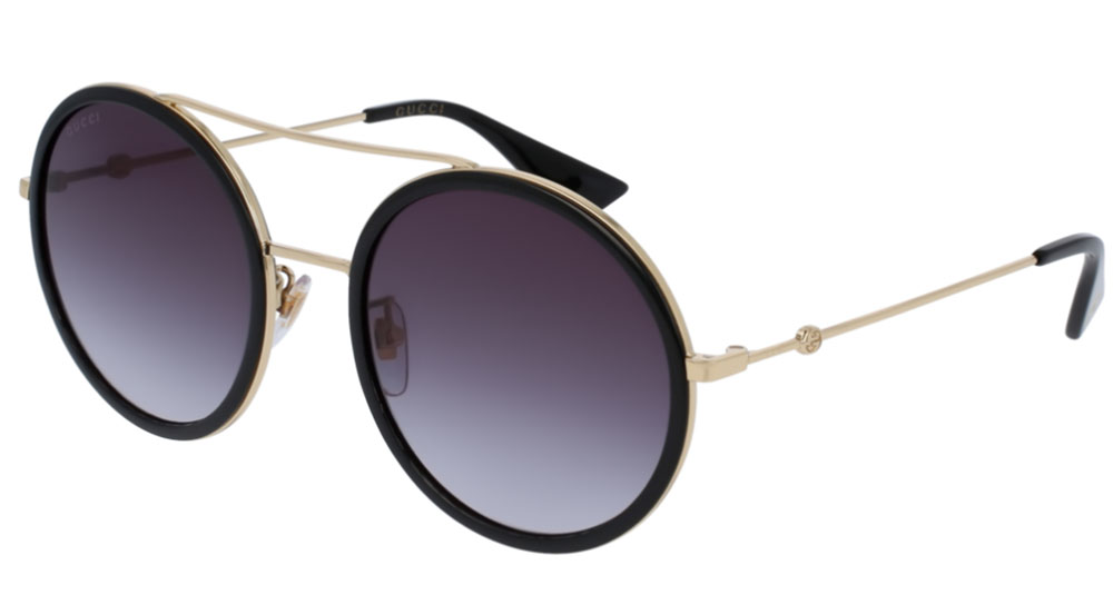 Gucci Round Gold GG0061S Gradient Sunglasses 56mm - GG0061S-001