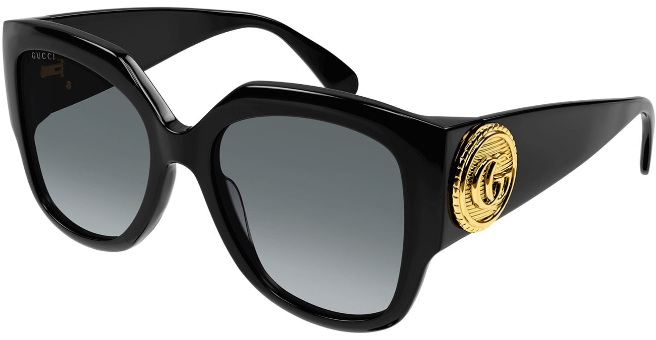 Gucci sunglasses grey gradient lenses side GG logo Sunglasses Gucci GG1188S | Free Shipping | Glasses.com® main image 3