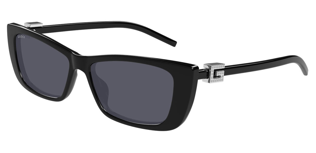 Gucci GG1681S 003 Cat Eye Sunglasses - Havana/Grey with Silver Mirror Gucci GG1681S XS (53 - 14) with Brown lenses and Tortoise  main image 3