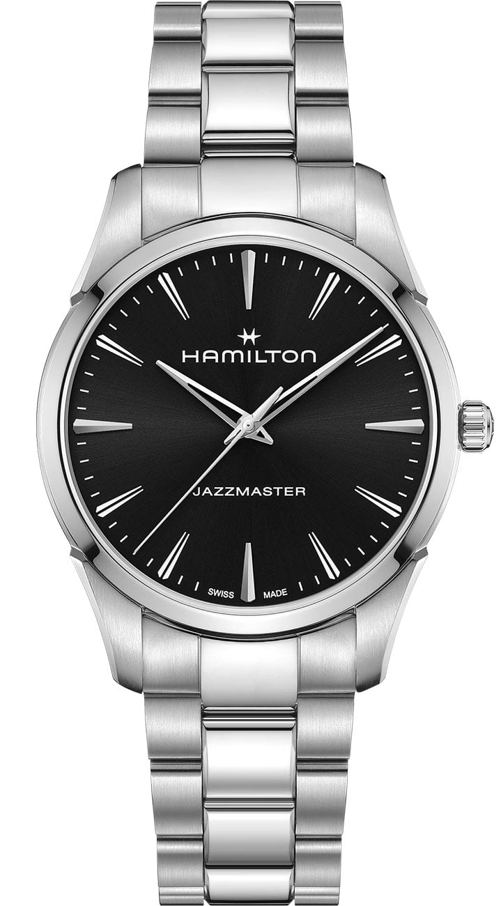 Hamilton Jazzmaster Quartz Watch 40mm in Black|SS H32461131