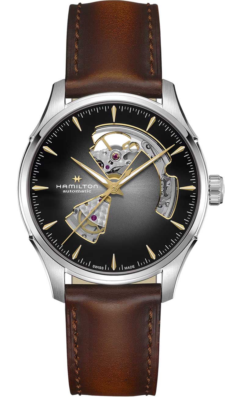Hamilton Jazzmaster Open Heart Auto Watch 40mm with Silver Dial