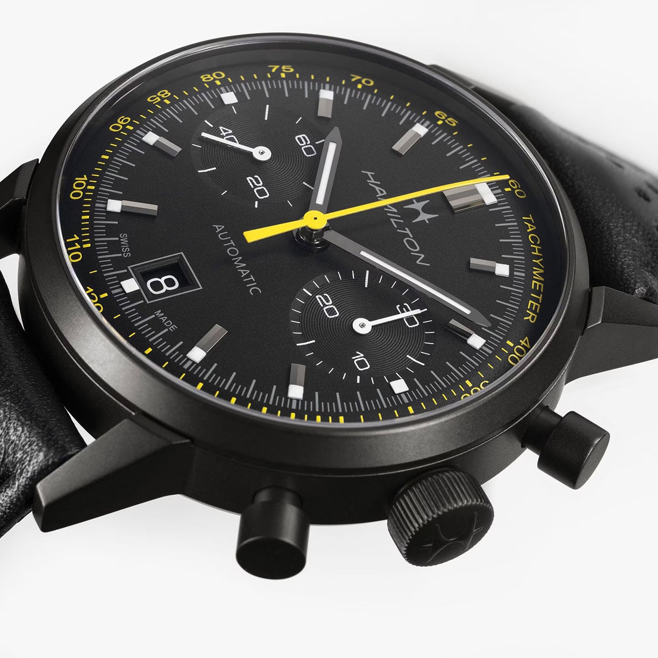 m*y様 HAMILTON アナログ腕時計 ブラック Hamilton American Classic Intra-Matic Auto Chrono 40mm