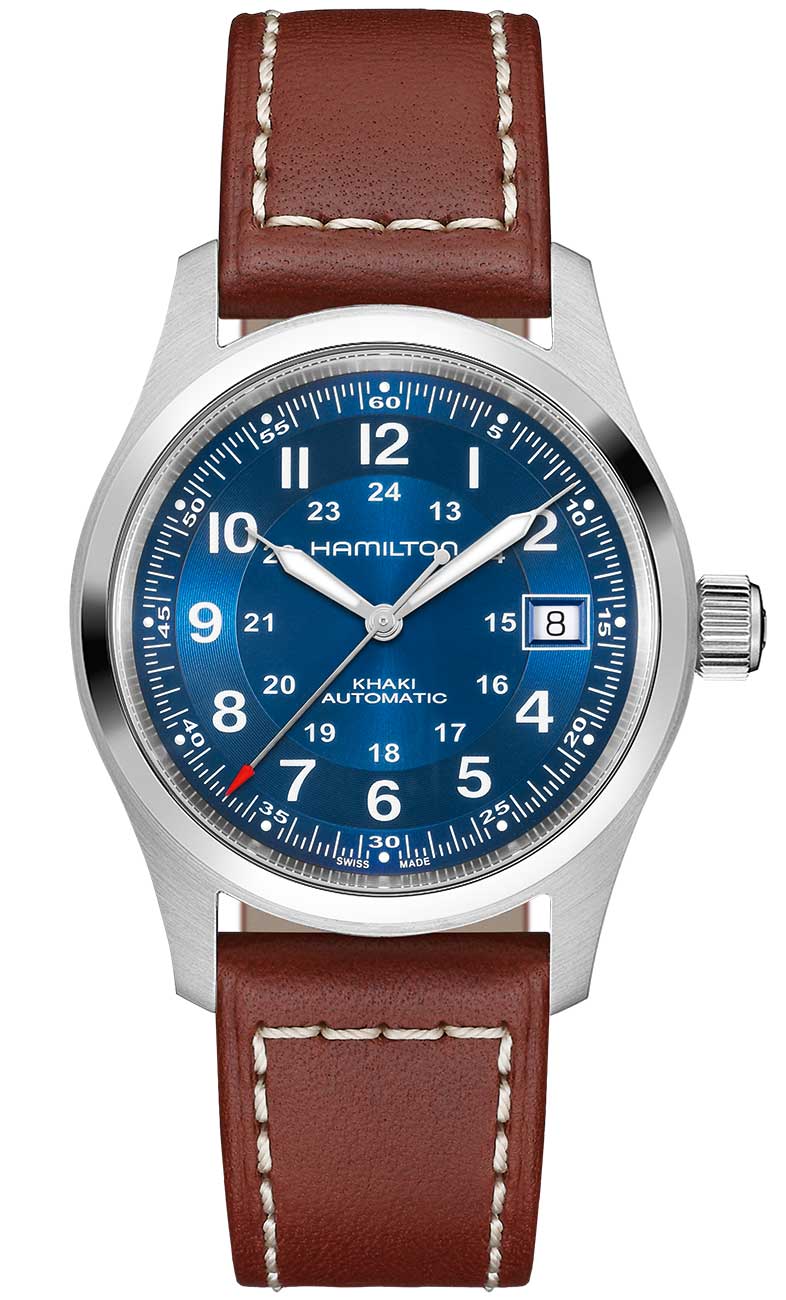 Hamilton Khaki Field Auto 38mm Watch in SS|Blue Sunray