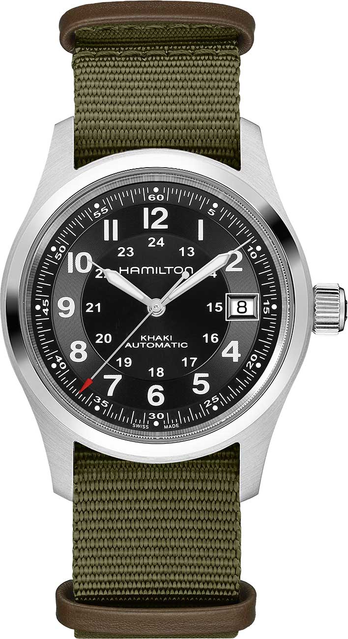 Hamilton Khaki Field Auto Call of Duty Watch 38mm with Black Dial