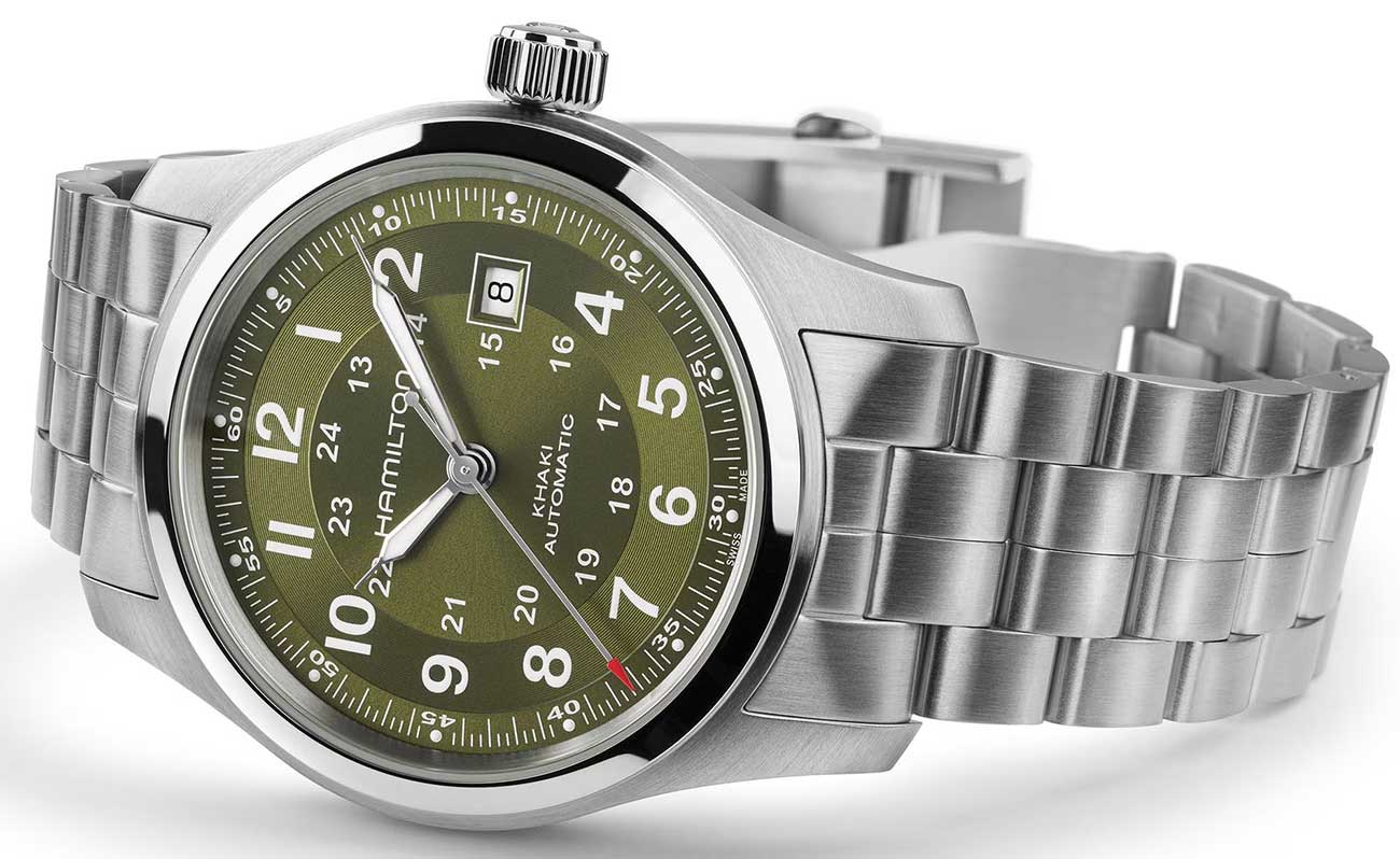 Hamilton Khaki Field Auto Watch 42mm with Khaki Green Dial