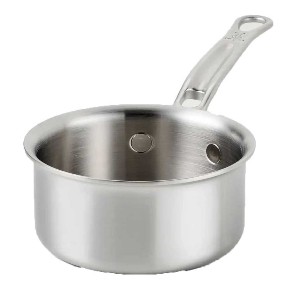 Hestan ProBond Luxe 0.75 Qt. Butter Warmer in Polished Clad Stainless Steel