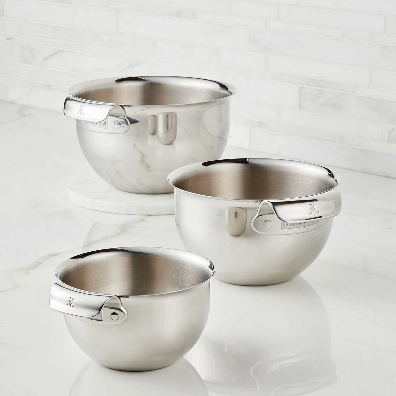 Hestan 3-Piece Mixing Bowl Set Stainless Steel - 48696 | Abt