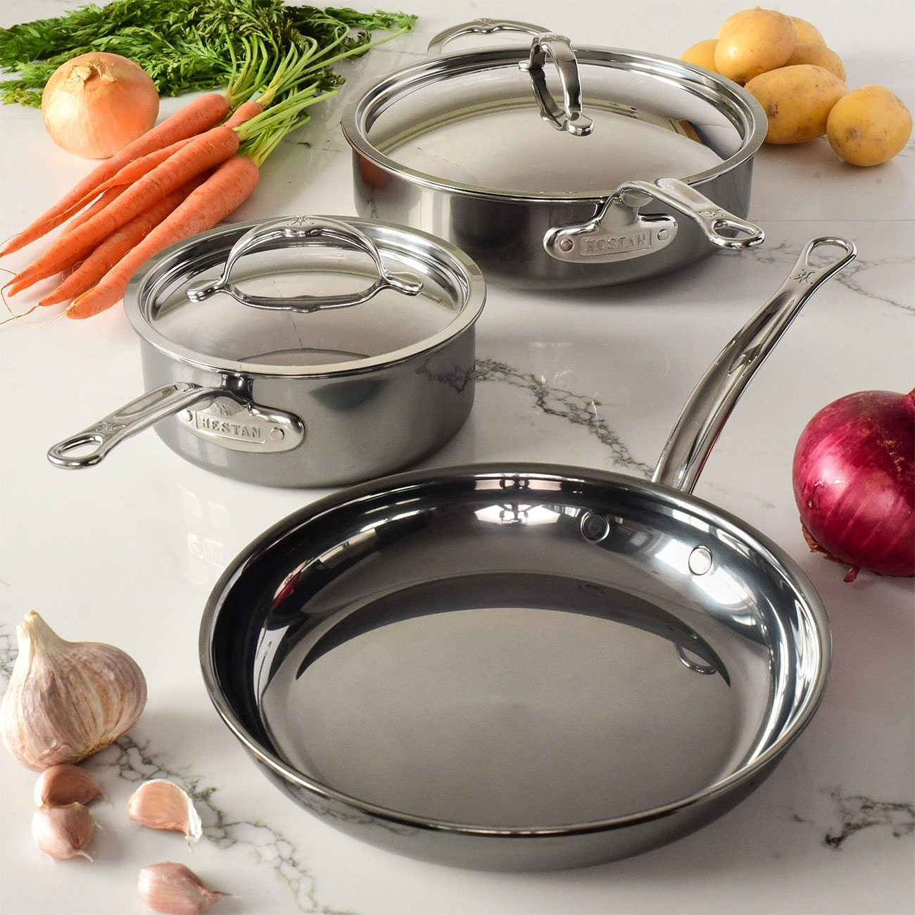Hestan NanoBond 5 Piece Cookware Set - 60038 | Abt