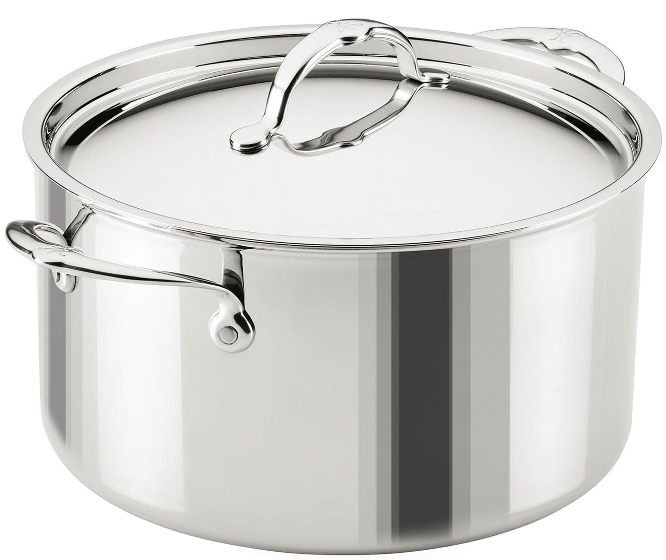 Hestan ProBond Luxe 8 Qt. Stockpot with Lid in Polished Clad Stainless Steel