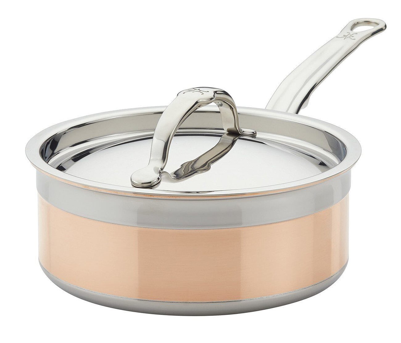 Photos - Pan Hestan CopperBond 2 Qt. Induction Copper Saucepan 31594 