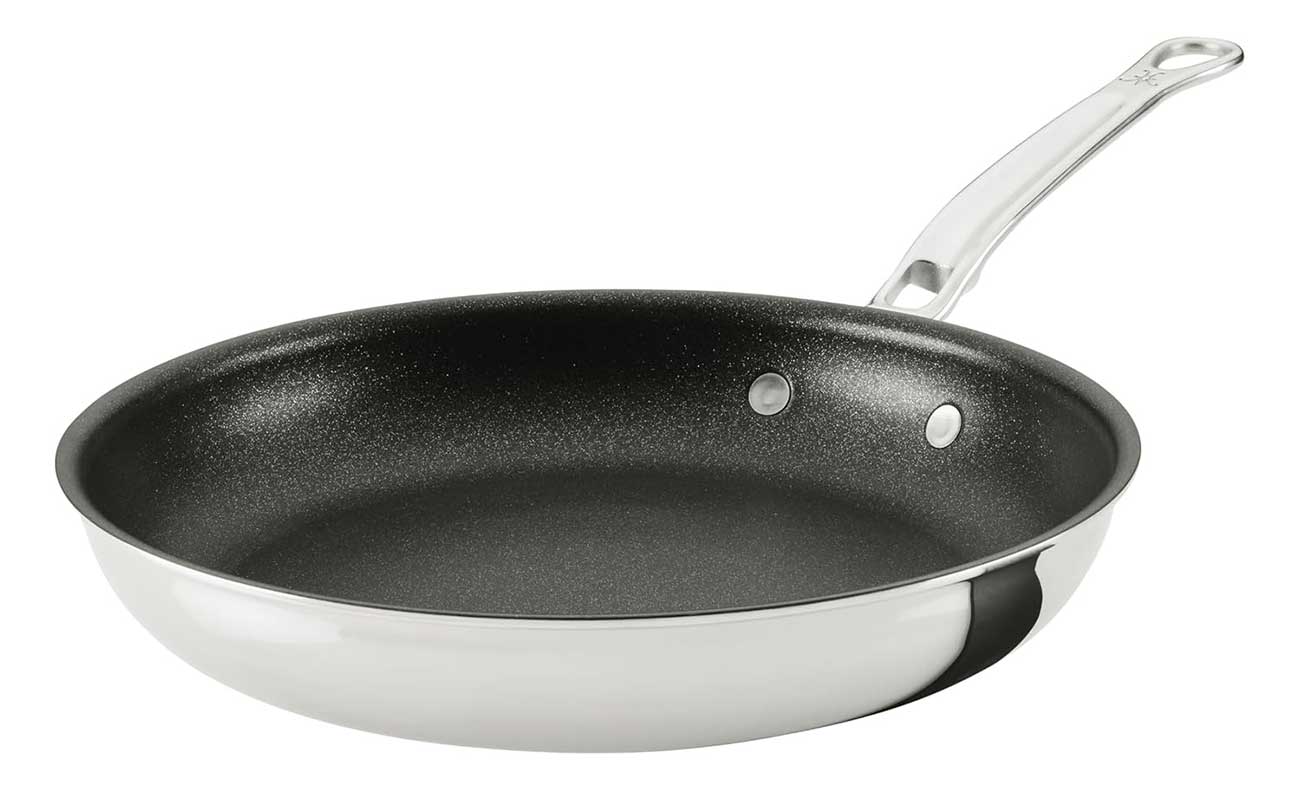 Hestan ProBond Luxe 11-Inch Nonstick Skillet in Polished Clad Stainless Steel