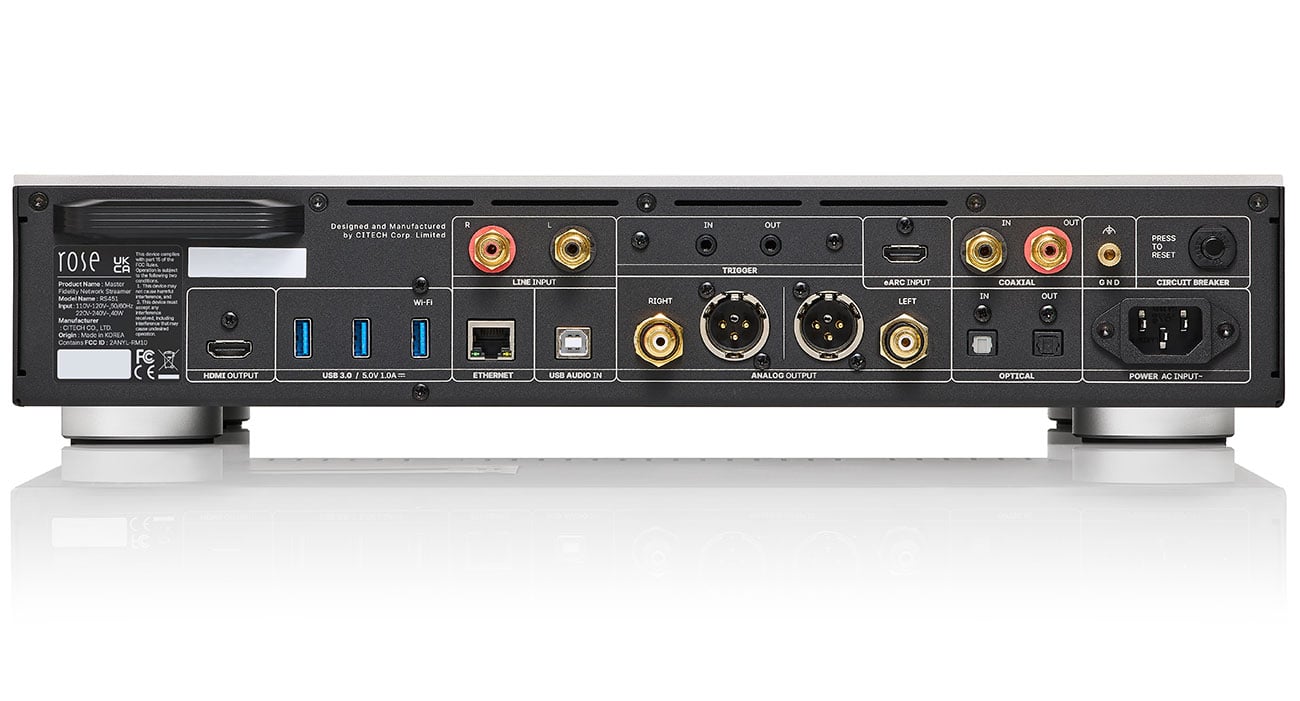 HiFi Rose RS451 Master Fidelity Network Streamer - RS451BLACK