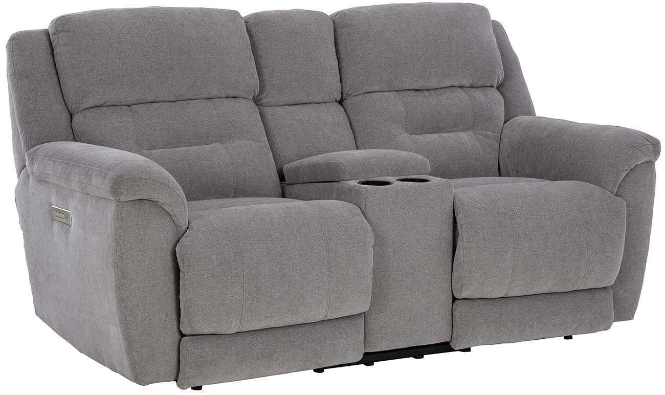 HomeStretch Knockout Power Reclining Loveseat in Granite Fabric - 239-26-14