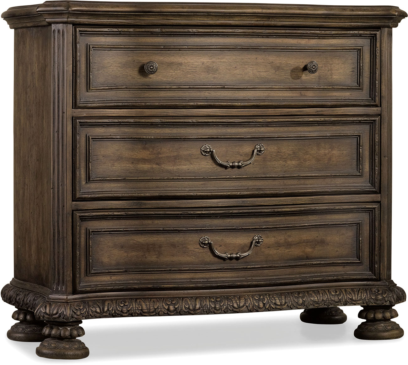 Hooker Furniture Rhapsody Bachelors Chest in Distressed Walnut