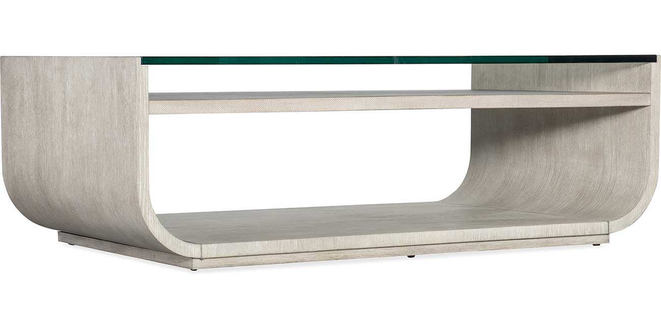 Hooker Furniture Modern Mood Rectangle Cocktail Table in Diamond