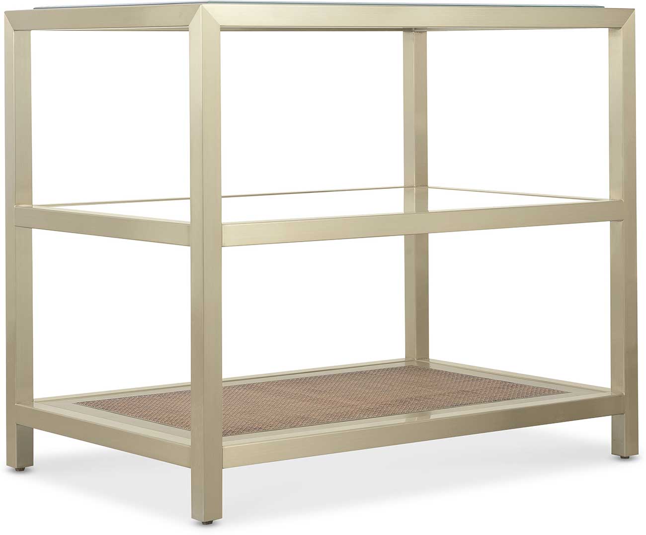 Hooker Furniture Melange End Table in Glass and Steel | Abt