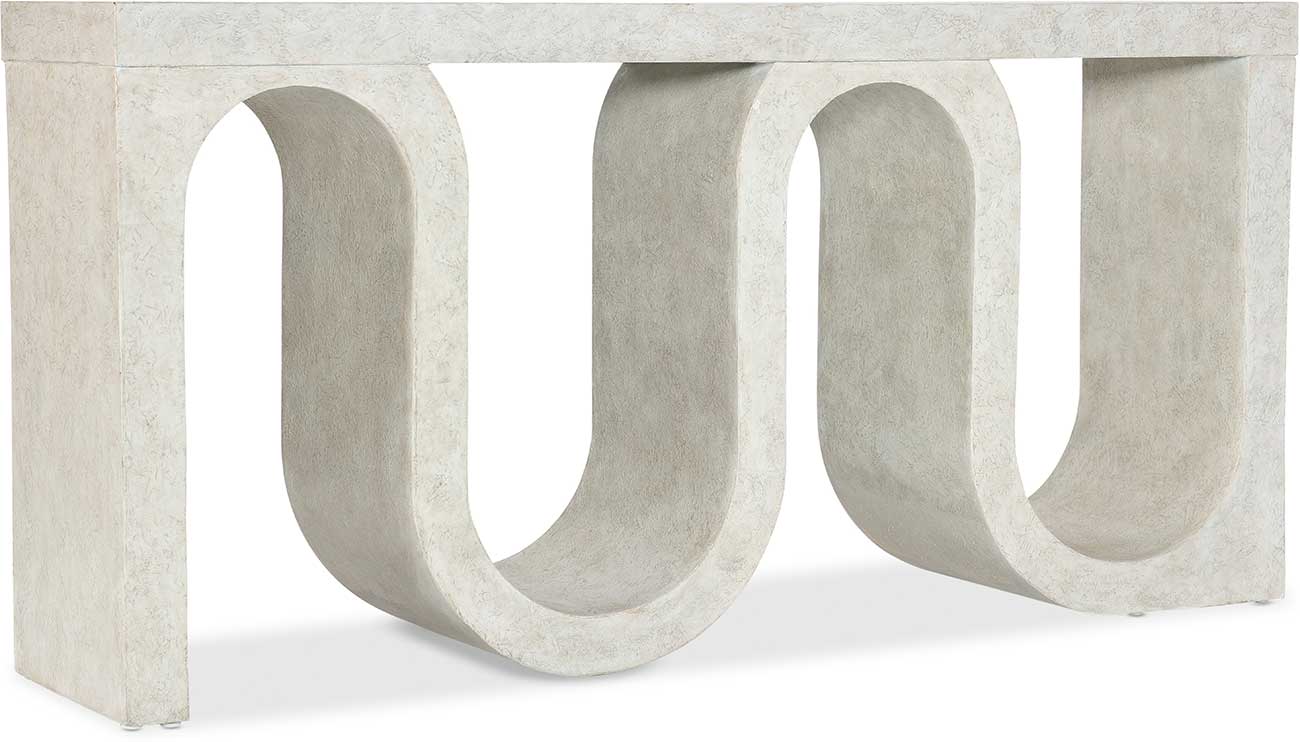 Photos - Coffee Table Hooker Hooker Furniture Living Room Melange Snaked Console Table in Cream 628-85158-05
