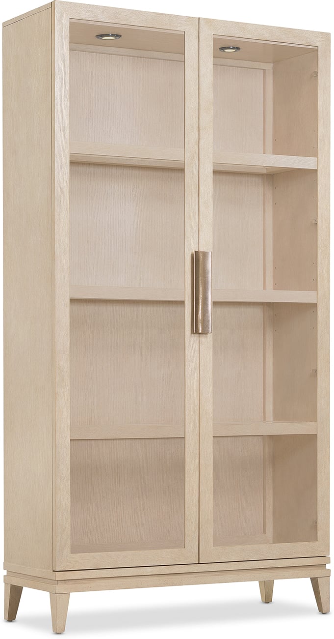 Hooker Furniture Casual Dining Westwood Display Cabinet in Limestone