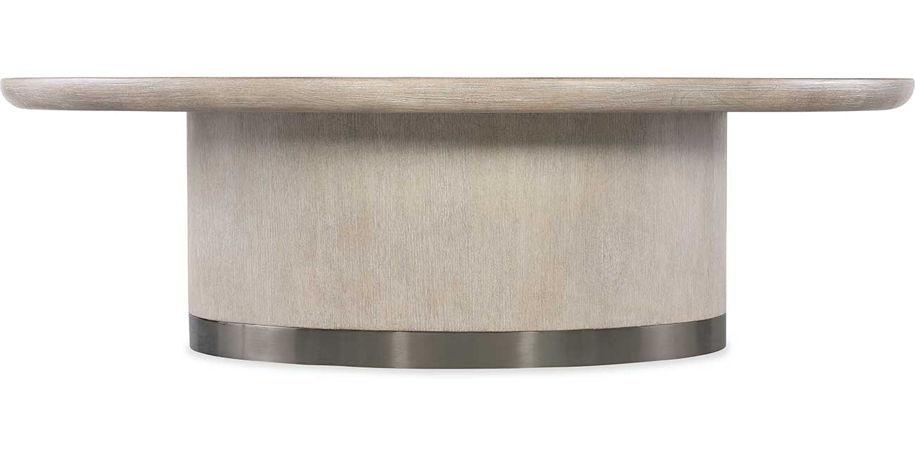 Hooker Furniture Modern Mood Round Cocktail Table in Diamond