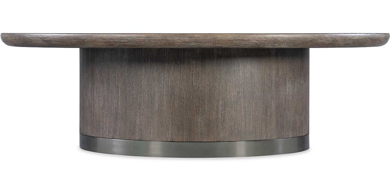 Hooker Furniture Modern Mood Round Cocktail Table in Mink