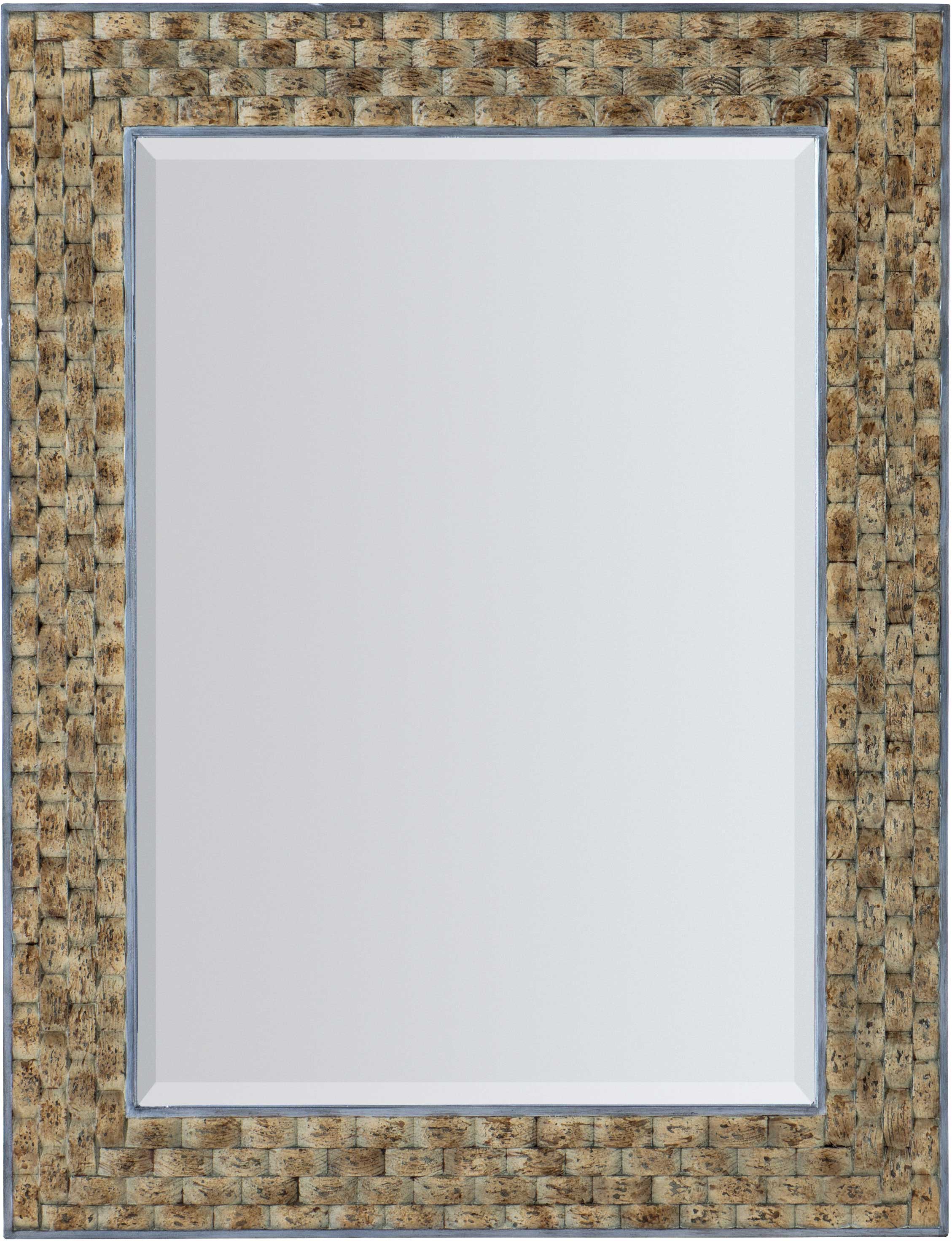 Hooker Furniture Surfrider Portrait Mirror in Light Brown