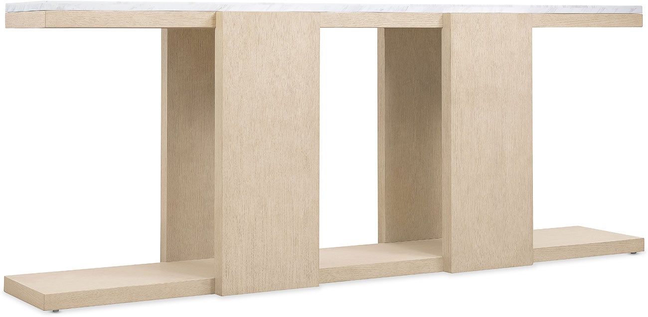 Hooker Furniture Living Room Westwood Console Table in Polished Limestone