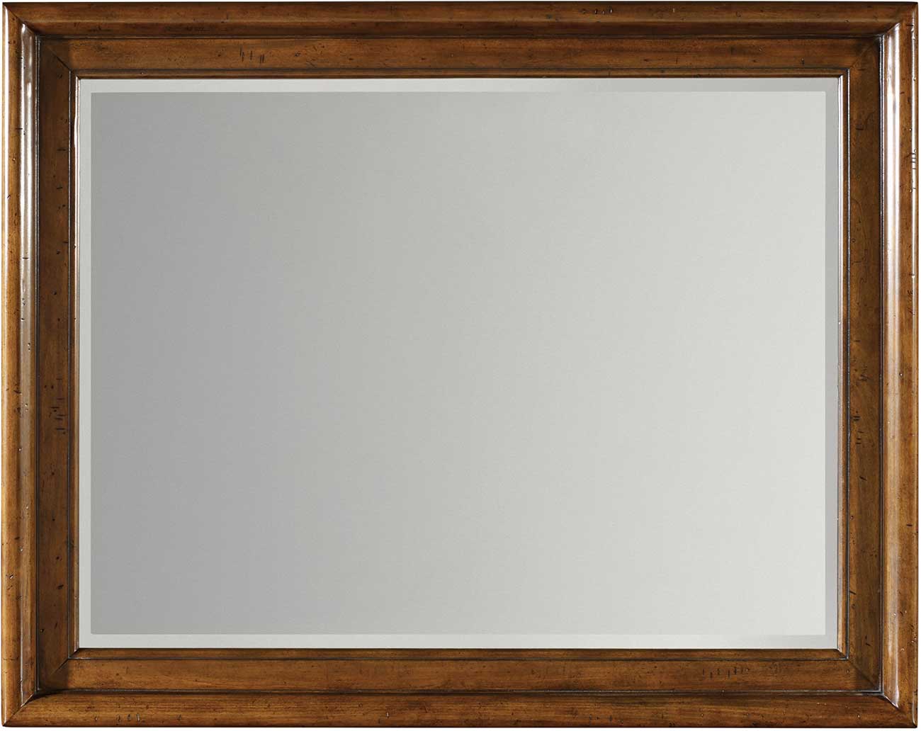 Hooker Furniture Tynecastle Landscape Mirror in Chestnut