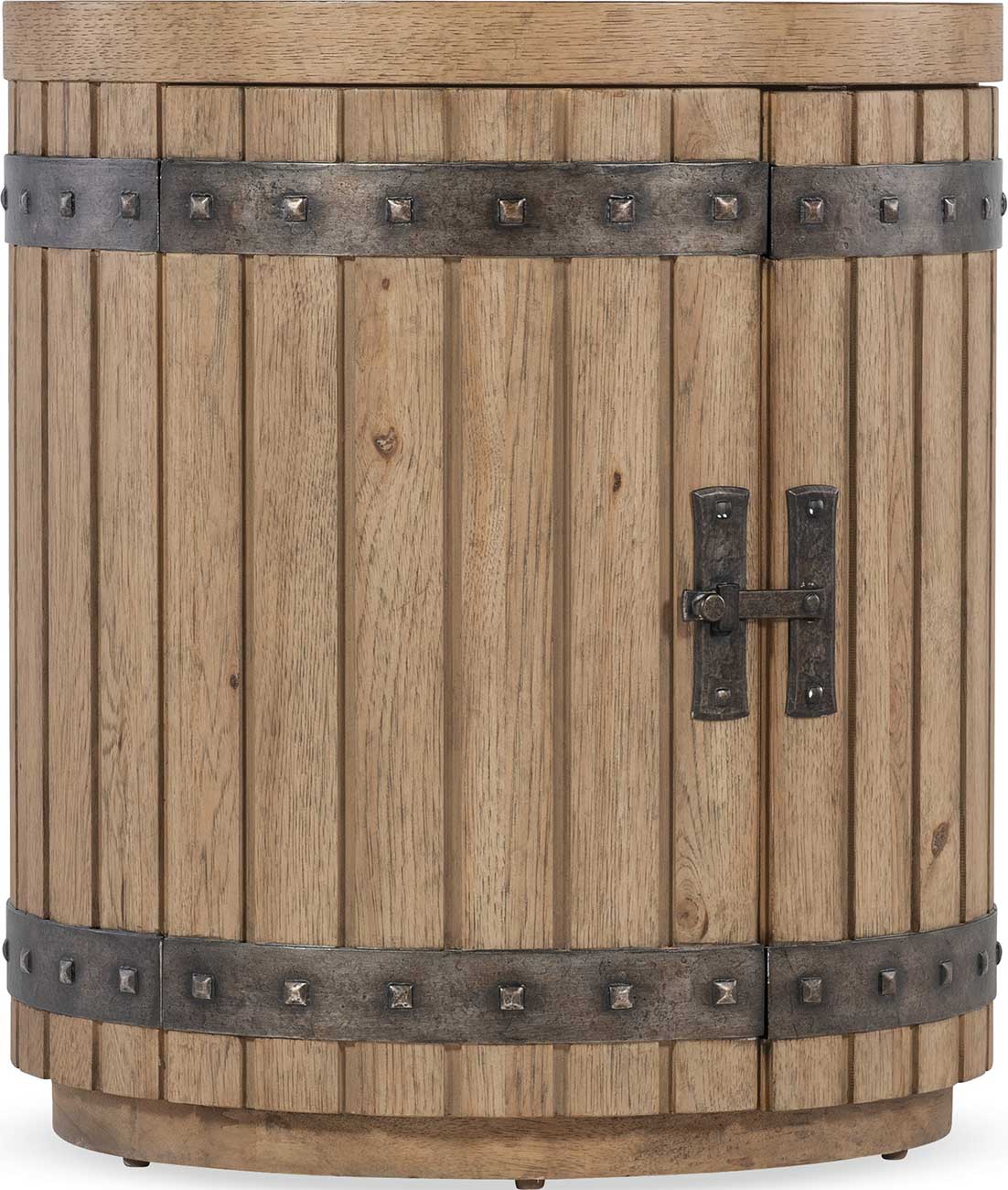 Hooker Furniture Vineyard Row Wine Barrel End Table in Sonoma