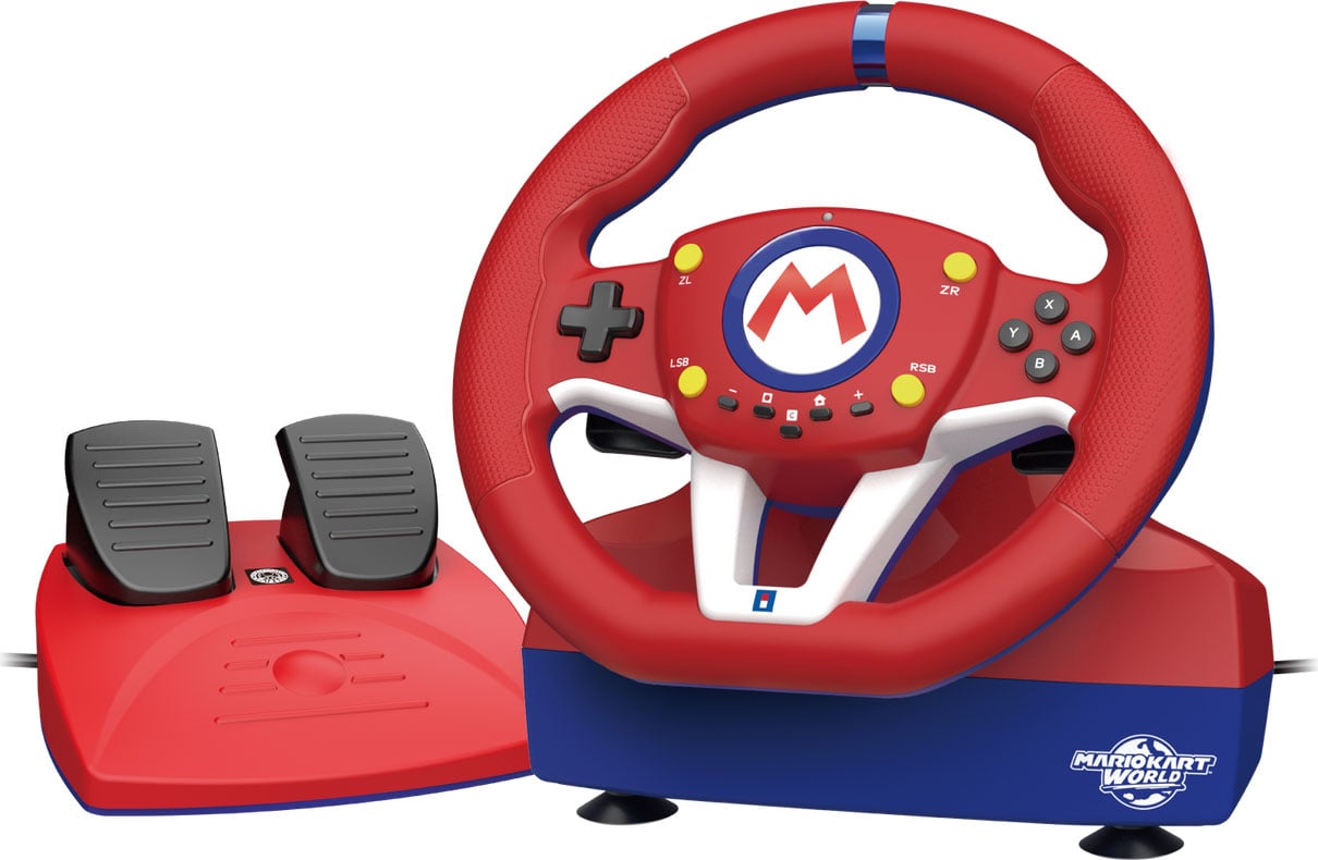810050914383 Mario Kart Pro Mini Racing Wheel for Nintendo Switch 2 - Red