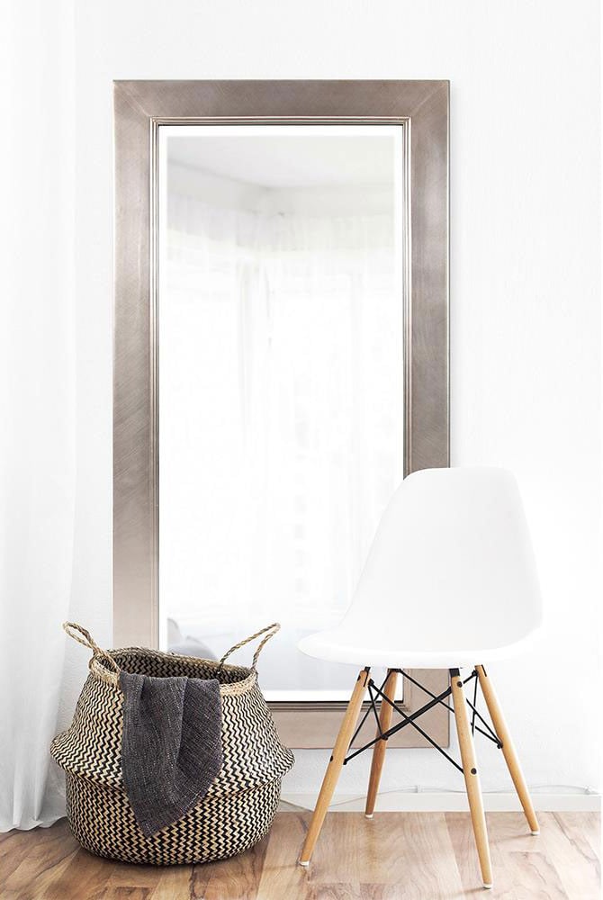 Howard Elliott Millennium Brushed Silver Leaf Mirror - HE-5035