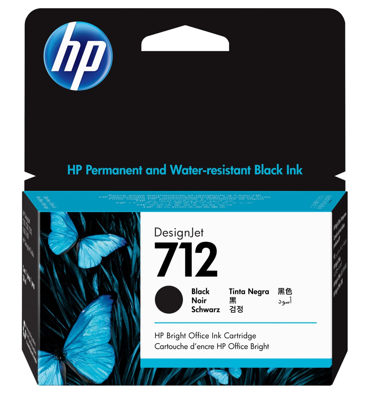 HP 712 38ml DesignJet Ink Cartridge in Black - 3ED70A | Abt