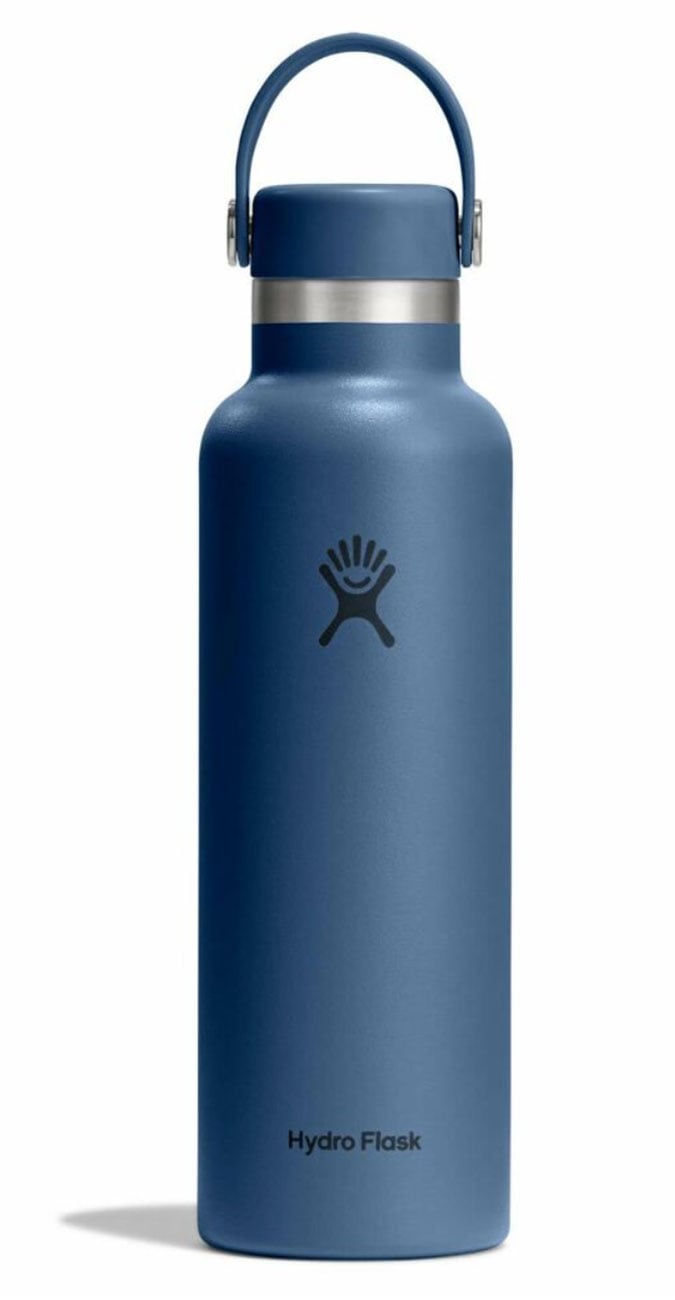 Hydro Flask Water Bottle Standard Mouth 21 Oz in Harbor Blue