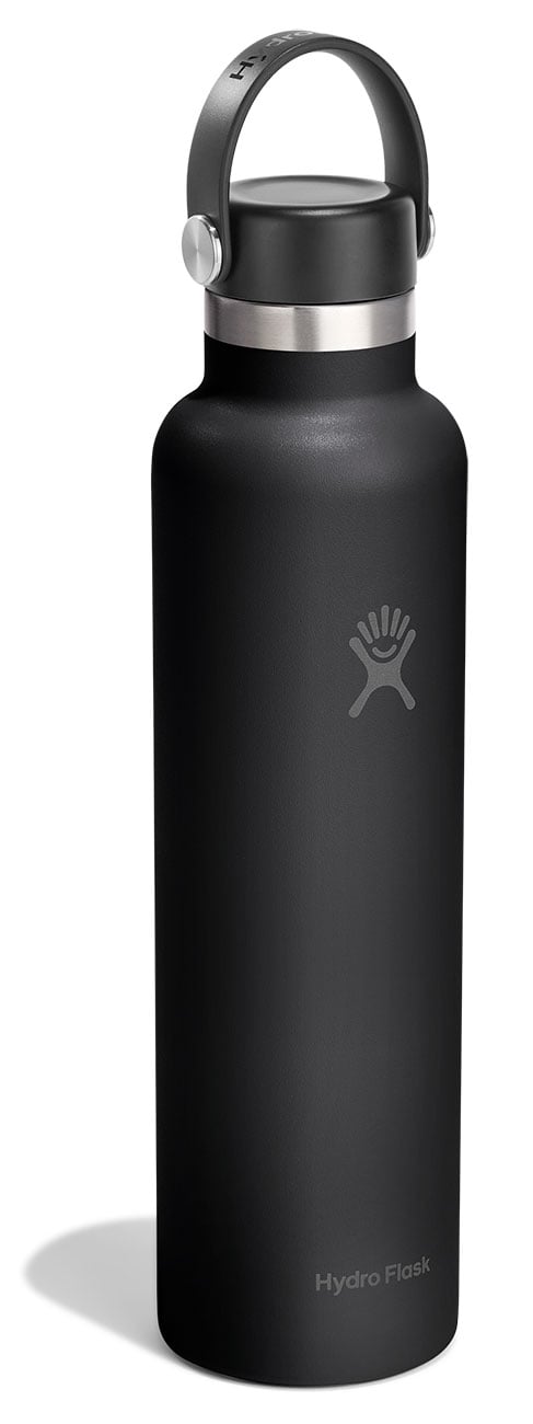 Hydro Flask 24 Oz Standard Mouth Water Bottle in Tonal Black