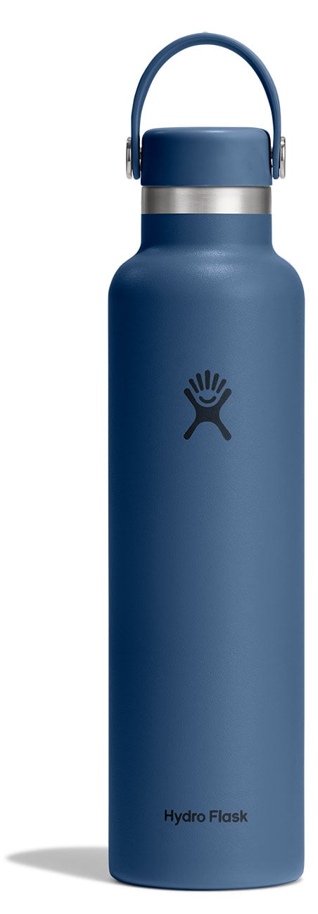 Hydro Flask 24 Oz. Standard Mouth Water Bottle with Flex Straw Cap in Harbor Blue