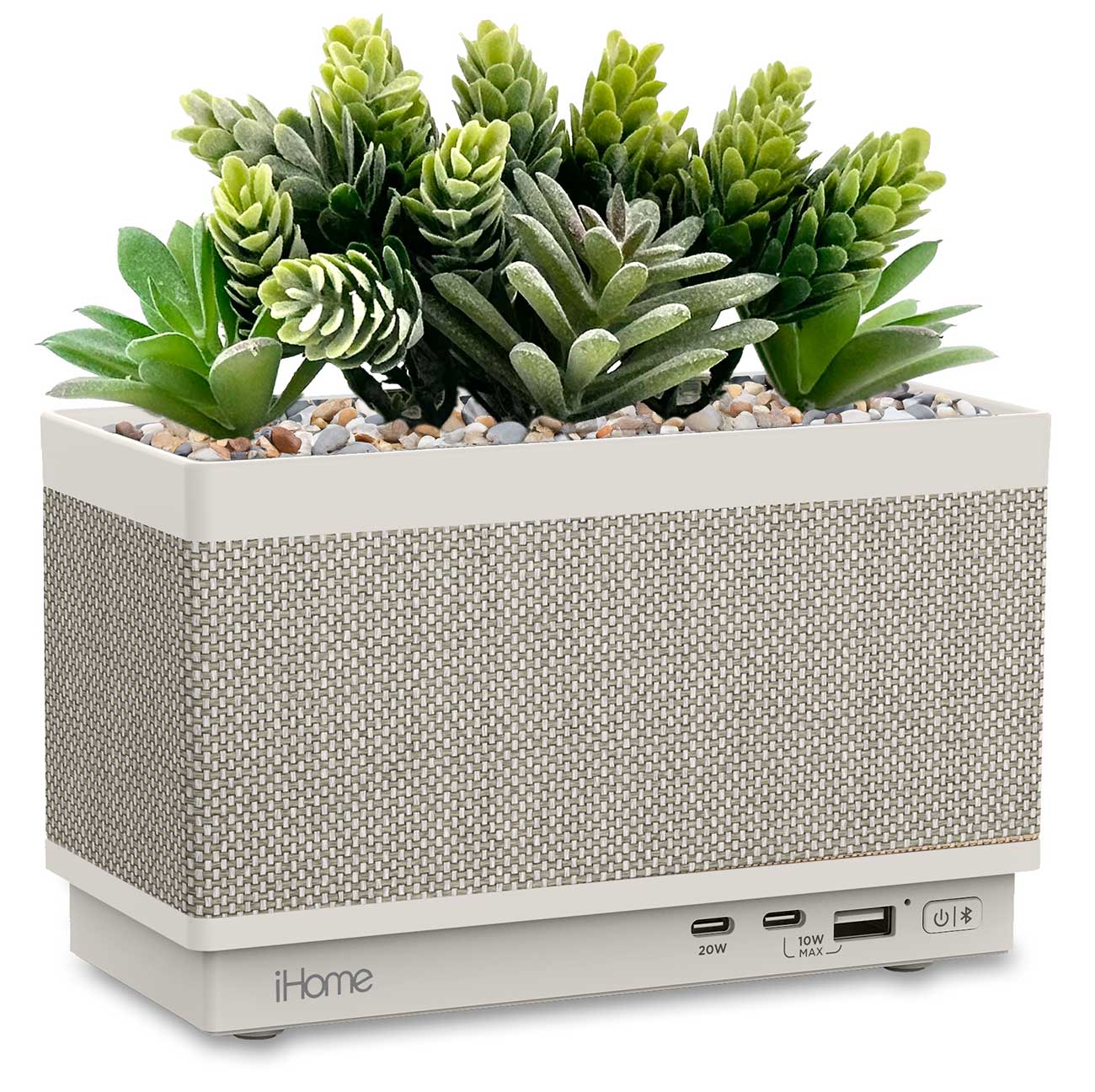 iHome PowerPlant Portable Bluetooth Speaker with Multiple USB Charging Ports