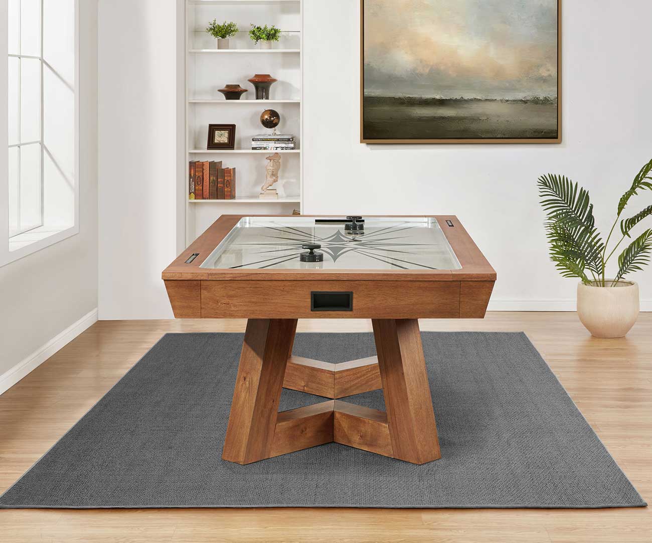 Imperial Aris 7 Ft. Air Hockey Table Warm Wood - 262640 | Abt