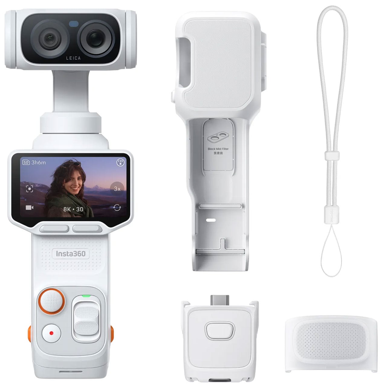 Insta360 Luna Ultra 8K Dual-Lens Gimbal Camera Standard Combo (Cosmic Black)