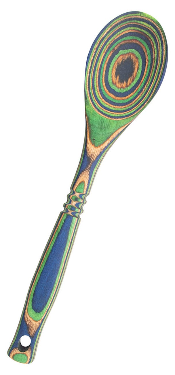 Island Bamboo Peacock Pakka Wood Spoon