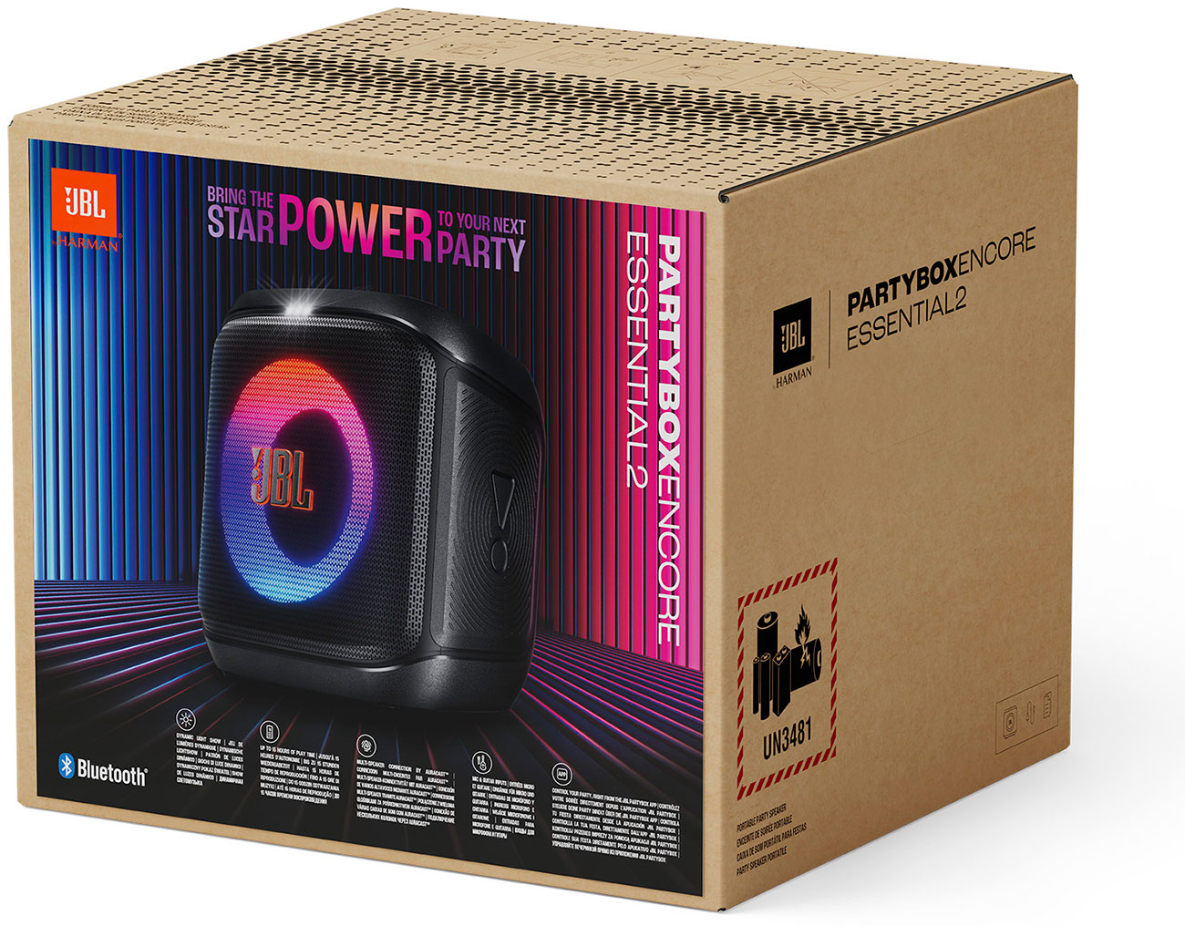 2台 JBL PARTY BOX ENCORE ESSENTIAL 動作確認済み JBL PartyBox Encore Essential 2 Speaker | Abt Electronics