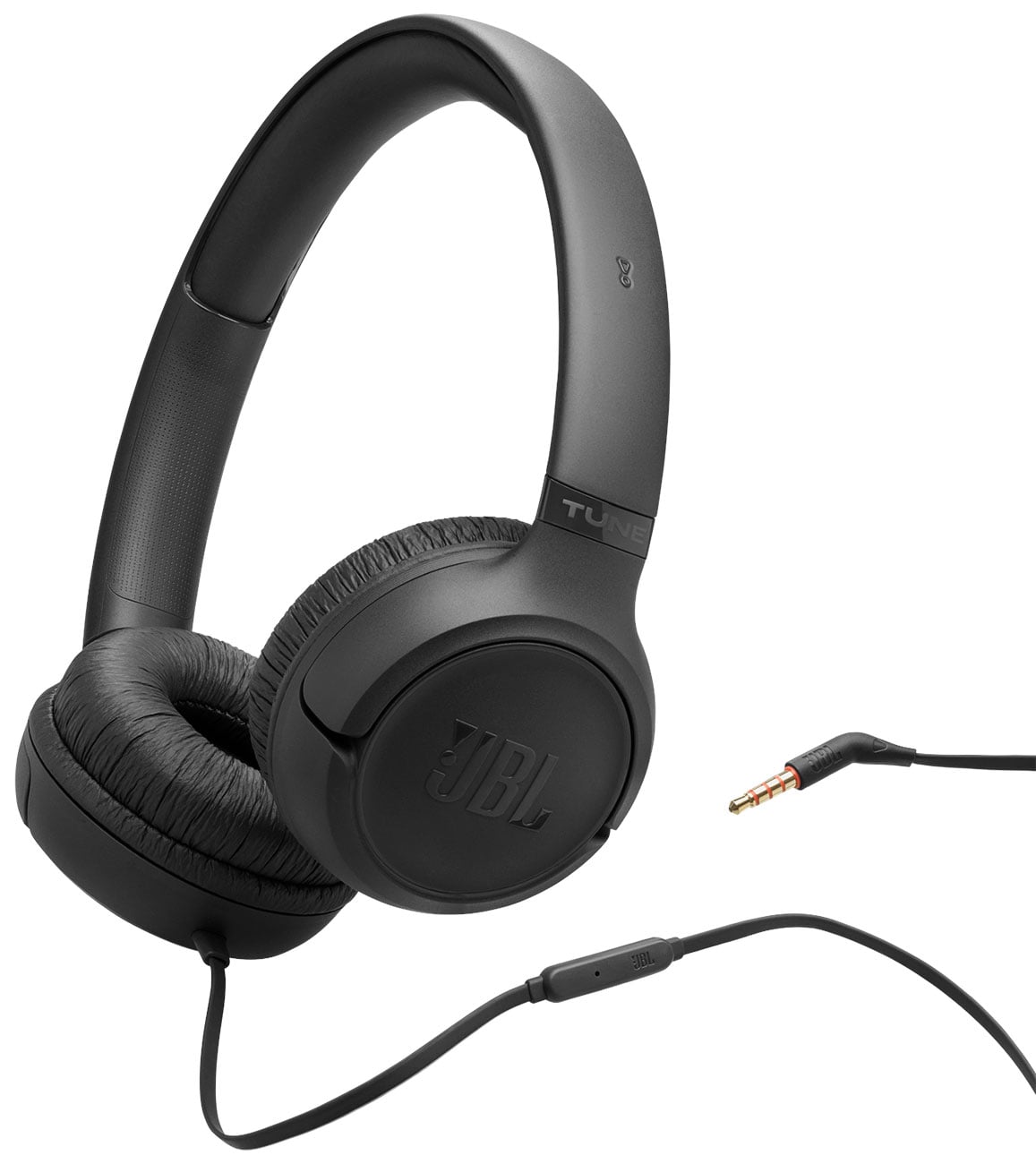 JBL Tune 530 Wired On-Ear Headphones in Black