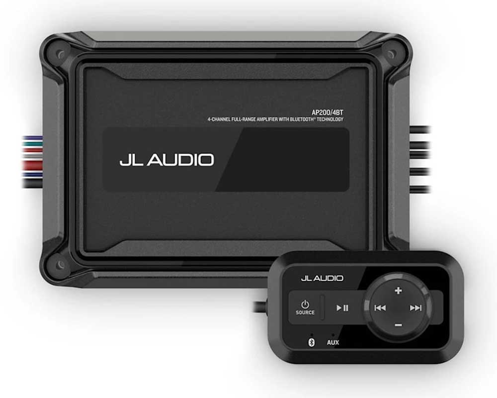 Garmin JL Audio AP Amplifier with Bluetooth Technology 4 Channel Compact Marine Amplifier | by West Marine