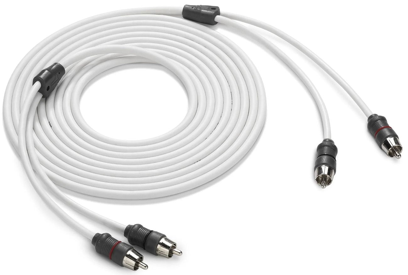 Jl Audio XMD-WHTAIC2-12 12' 2-Channel 12' Marine Audio Interconnect Cable | by West Marine