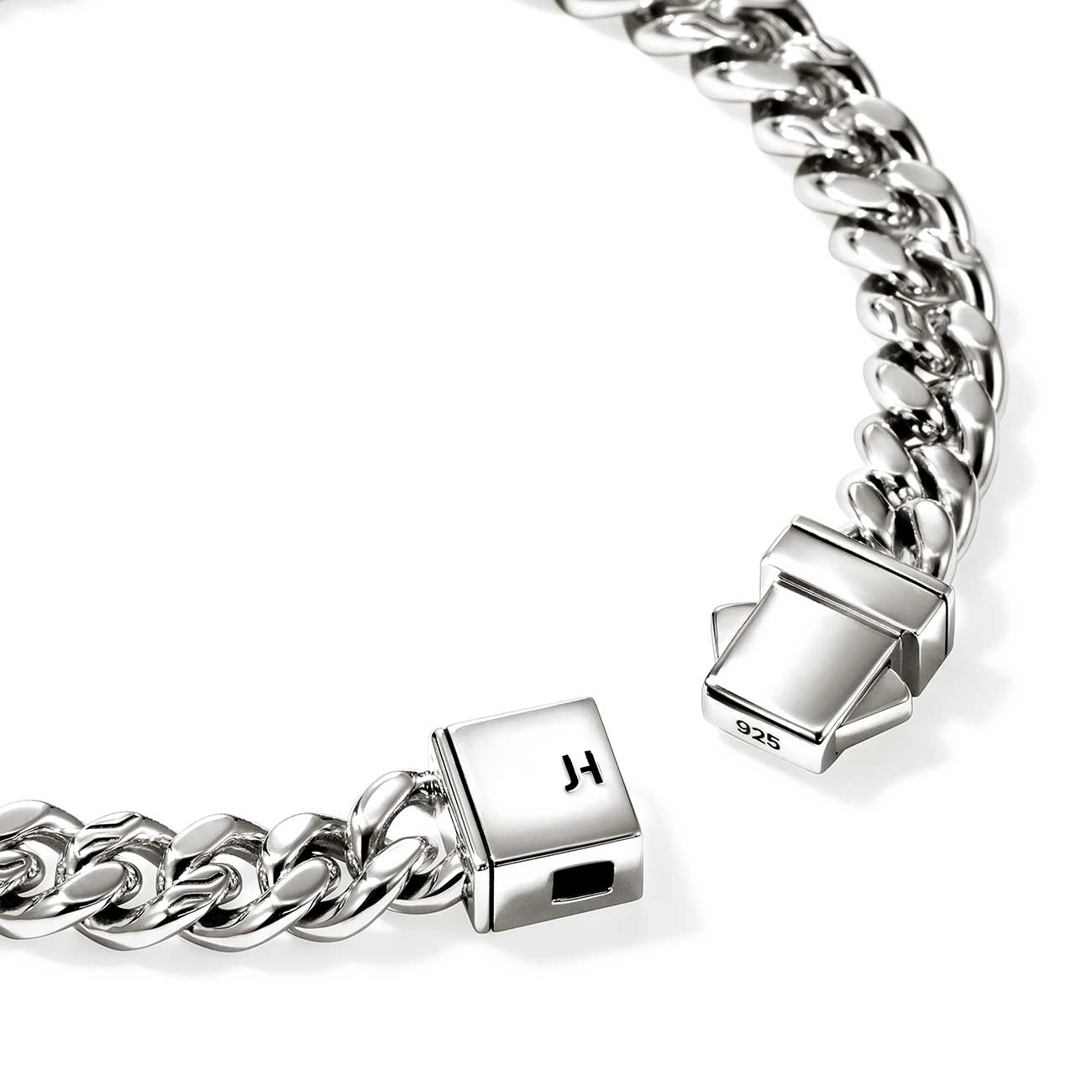 John Hardy Curb Chain 7mm Large Bracelet in Silver - BM99752XUL