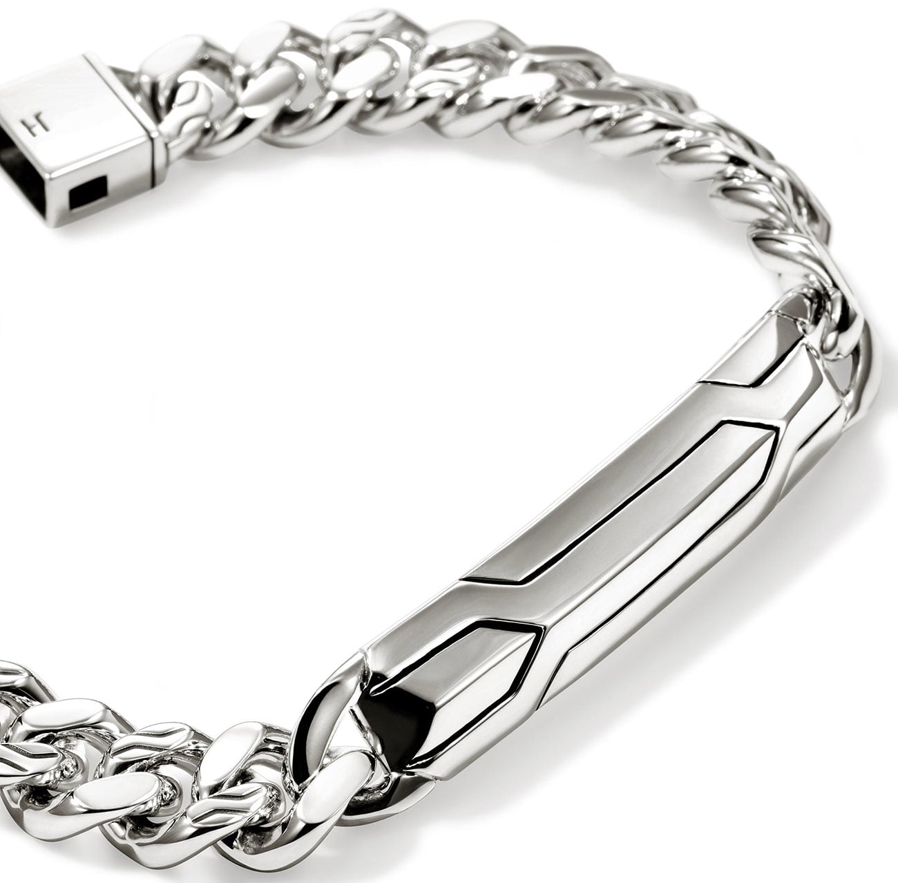 John Hardy Icon 50 11mm Medium Curb Bracelet in Silver
