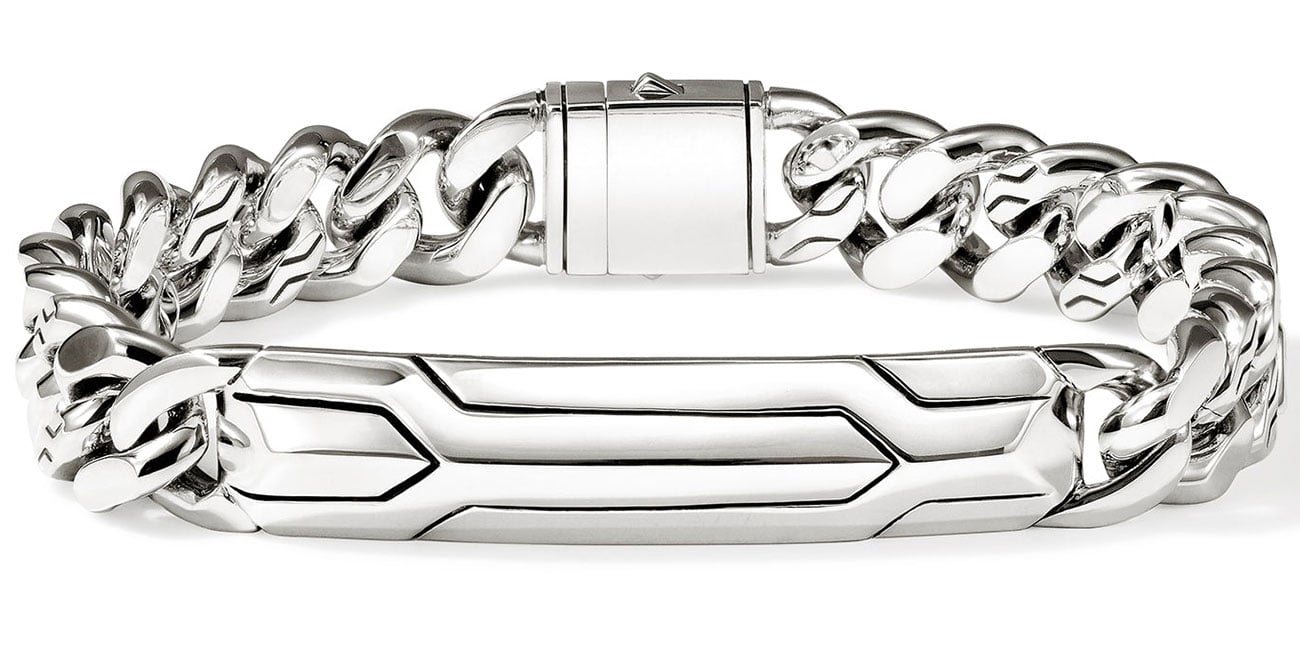 John Hardy Icon 50 11mm Medium Curb Bracelet in Silver