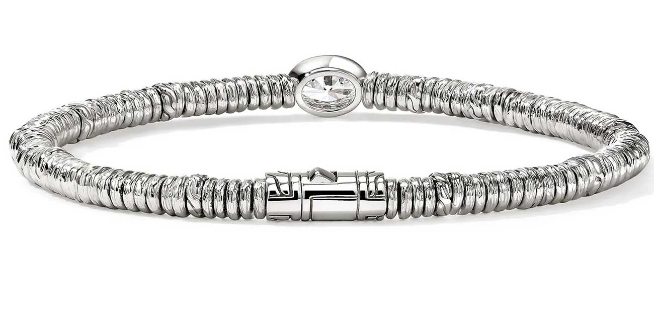 BADWAY シルバーアクセサリー John Hardy JH Lovestruck Heishi Bracelet - BUP43036LGDXUM